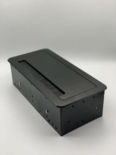 UNI Silver/Black Manual Popup Box, Slot Type : HDMI, USB, Data, Power Socket