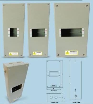 Mild Steel MCB Enclosure Box, For Industries, Feature : Fire Resistant, High Mechanical Strength, Maintenance Free