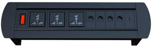 UNI Electric Motorized Popup Box, Color : Black, Silver