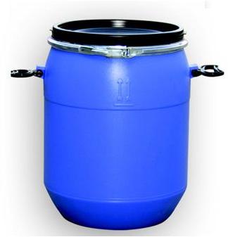 Blue Round 40L HDPE Open Mouth Drum, For Industrial