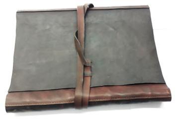 Rectangular Plain Polished Leather File Case, For Holding Documents, Style : Antique