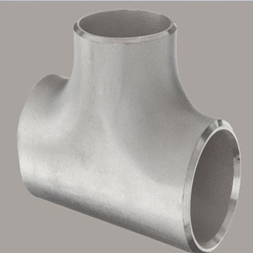 Silver T-Shape Polished Alloy Steel Equal Tee, Feature : Rust Proof, Fine Finished