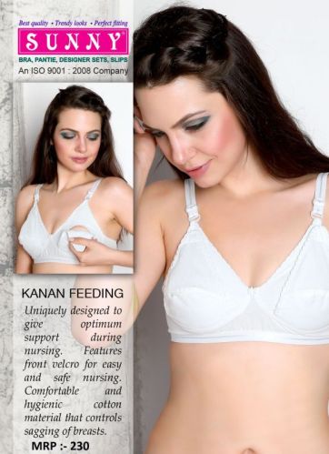 White Plain Ladies Backless Bra, Size : 30