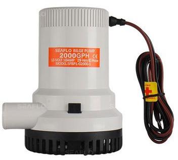 SEAFLO Submersible Bilge Pump 12V / 24V 2000 GPH For Boat RV Marine Yacht