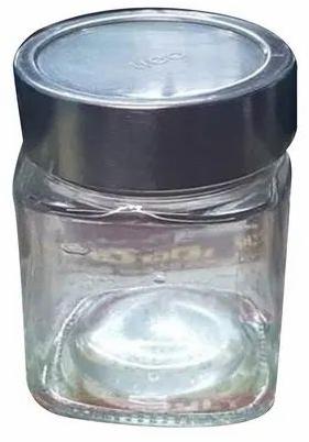 100gm Glass Storage Jar, Shape : Round