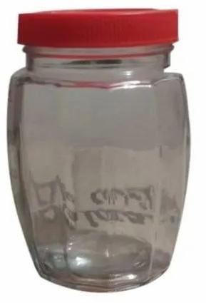 250gm Glass Storage Jar, Shape : Round