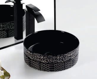 LRO25 Ceramic Table Top Wash Basin, For Home, Hotel, Office, Restaurant, Size : 360X360X110OMM