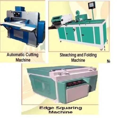Blue Semi Automatic Notebook Making Machines, Size : 32
