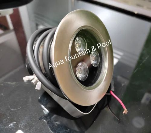 Round Stainless Steel Underwater Fountain LED Light