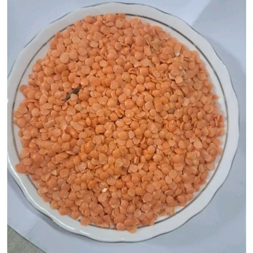 Organic Split Masoor Dal, Packaging Type : Red, Moisture : 7%