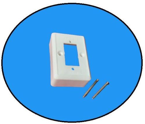 White Plain Plastic 1 Way Gang Box, For Electric Fitting, Feature : Supreme Finish, Recyclable