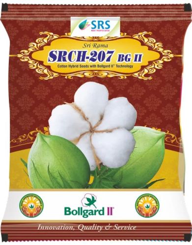 Srch-207 BG II Hybrid Cotton Seeds, For Agriculture, Packaging Type : Plastic Packets