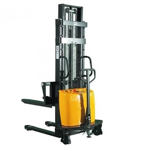 Easy Move Industrial Hydraulic Stacker, For Lifting Goods, Color : Black, Yellow