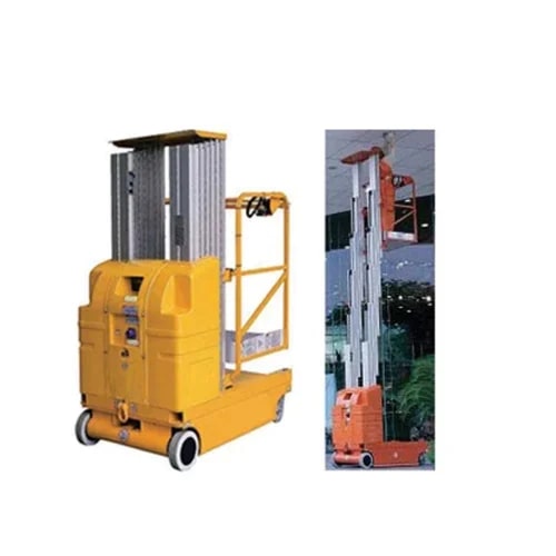 Polished Aluminium Electric Portable Work Platform, For Industrial, Load Capacity : 200-250 Kg