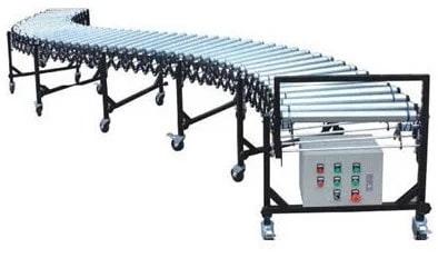 Electric Polished Stainless Steel Roller Conveyor, For Moving Goods, Material Handling Capacity : 50 Kg/Feet