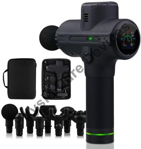 Physio Massage Gun Therapy With Heating Effect With 8 Attachments
