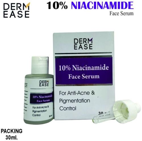Derm Ease 10% Niacinamide Face Serum, Packaging Size : 30 Ml