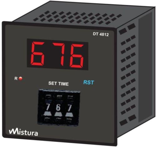 Digital Timer With Thumbwheel Setting (3 Digit Display)