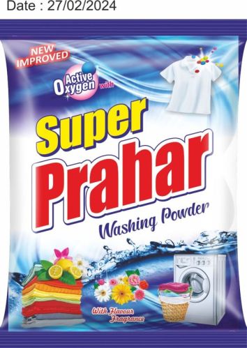 SUPER PRAHAR WASHING POWDER, Feature : Anti Bacterial, Eco-friendly, Remove Hard Stains, Soft