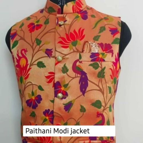 Dalan Maharashtrache Paithani Modi Jacket, Size : L, S