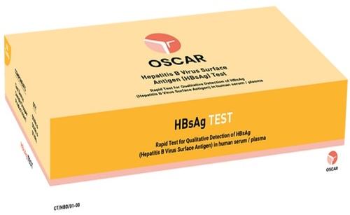 Oscar Hepatitis B Antigen Test Kit, Packaging Type : Box