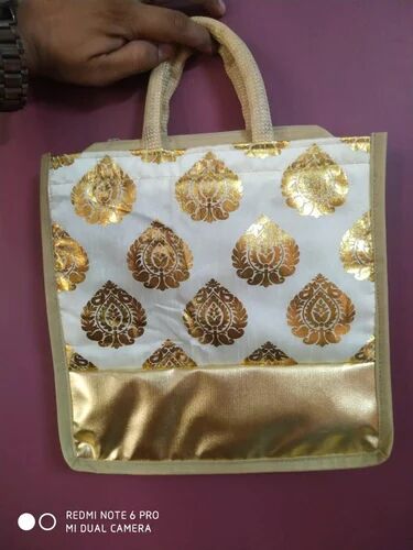 Printed Fancy Jute Bag, For Shopping, Size : Multi Sizes