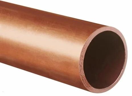 Brown Copper Round Pipes, For Construction, Certification : ISI Certified