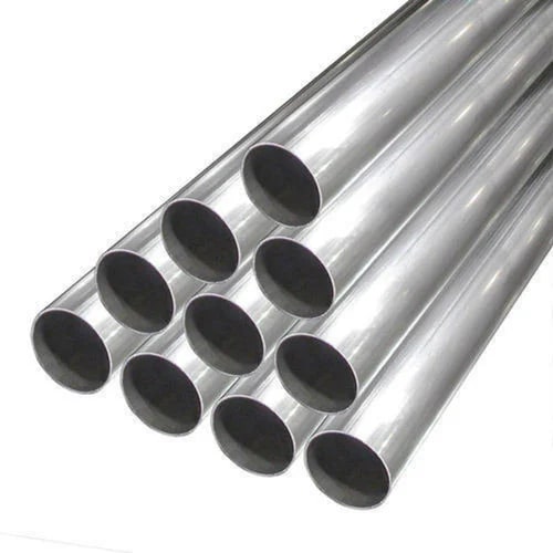 Grey Polished Stainless Steel Round Tubes, For Industrial, Length : 6 Meter