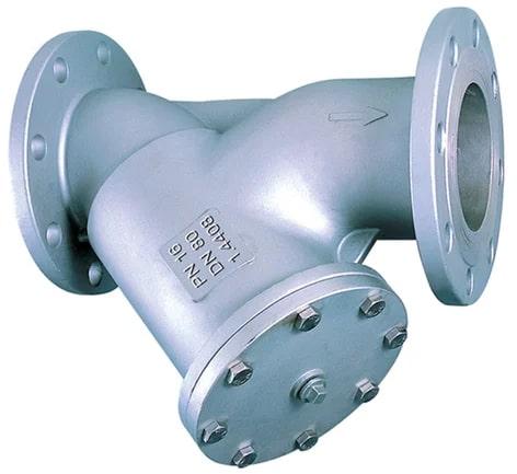 Grey Polished Stainless Steel Strainer Valve, For Industrial, Certification : ISI Certified