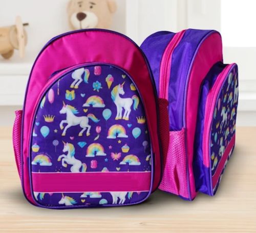 Polyester Printed Personalized School Bag, Age : Kids