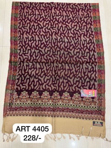 ART4405 Elegant Handloom Wool Shawl, Packaging Type : Plastic Bag