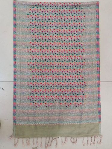 Ladies Multicolor Wool Shawl, Occasion : Casual Wear