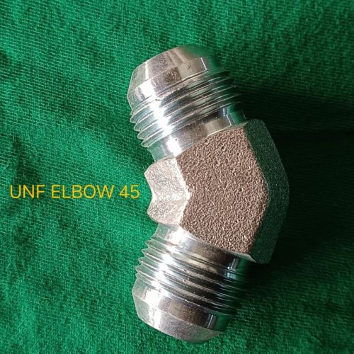 Long Radius Threaded SS 45 Digree UNF Elbow, For Chemical Handing Pipe