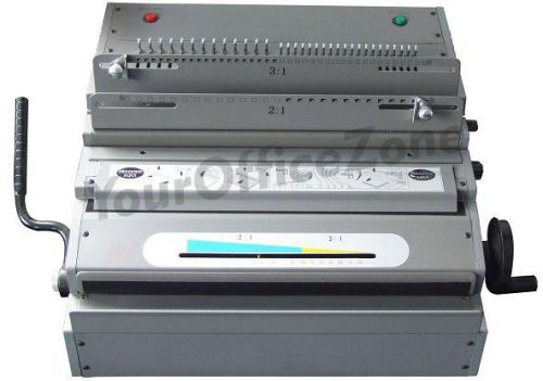 Electric 2 in1 Double Wire Punching and Binding Machine