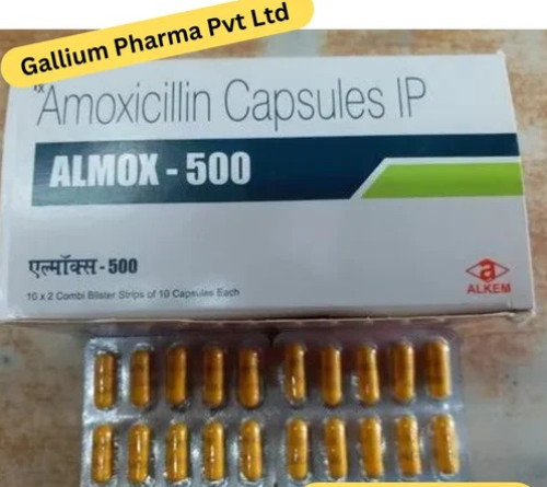 Almox Amoxycillin 500mg Capsules IP, Packaging Type : Strips