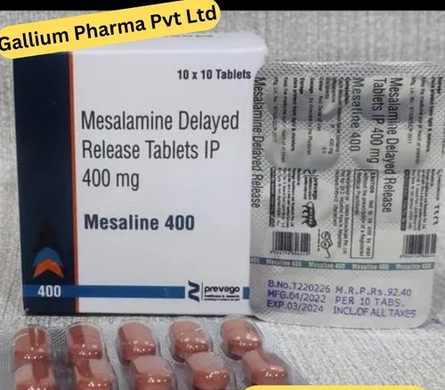 Mesalamine Prolonged Release Tablets IP, Packaging Type : Box