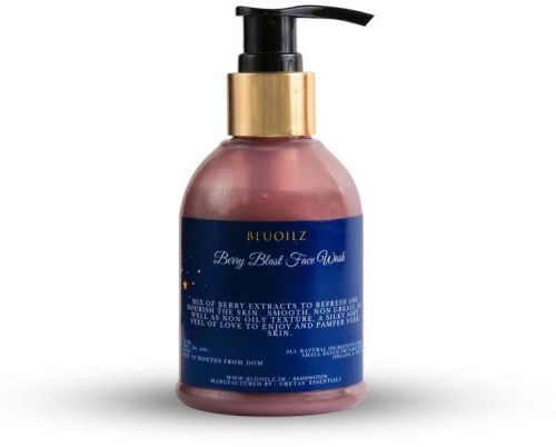 Bluoilz Berry Blast Face Wash, For Saloon, Age Group : All
