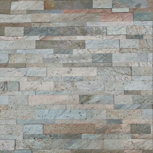 Copper Slate Flexible Veneer 3D Ledger Stone Panels For Wall Cladding, Culture Slate Panels Of Thin