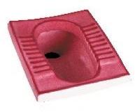 Ceramic Red Orissa Squatting Pan, Size : Standard