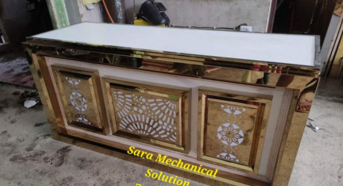 Multi Colour Stainless Steel Sara Mechanical Solution Catering Counter