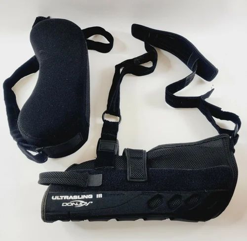 Black Ultrasling Donjoy Cotton Shoulder Abduction Brace, Size : Medium