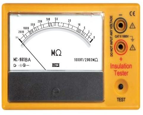 Automatic Electric 45Hz Analog Insulation Tester, For Industrial Use, Packaging Type : Paper Box