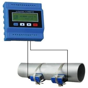 Electric Polished Cast Iron Digital Ultrasonic Flow Meter, For Industrial Use, Packaging Type : Carton Box