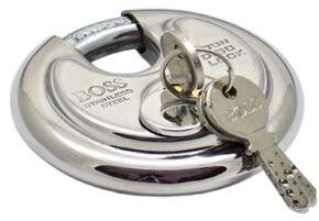 Boss Stainless Steel 90 Mm Disc Padlock