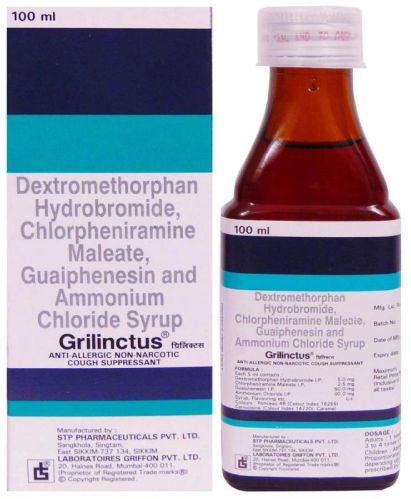 Liquid Grilinctus Syrup, Packaging Size : 100ml