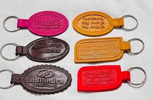 Polished Promotional Rubber Keychain, Shape : Multishape