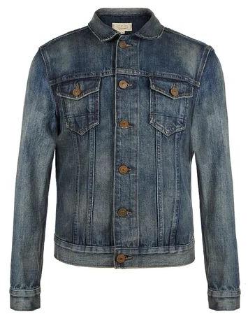 Collar Neck Mens Denim Jacket, Size : All Sizes