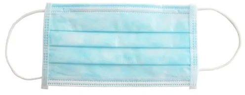 Blue 2 Ply Disposable Face Mask, For Laboratory, Hospital, Clinical