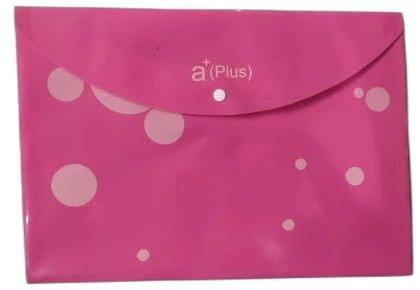 Pink Swastic Plastic Button File Folder, For Keeping Documents, Feature : Fine Finish, Moisture Proof