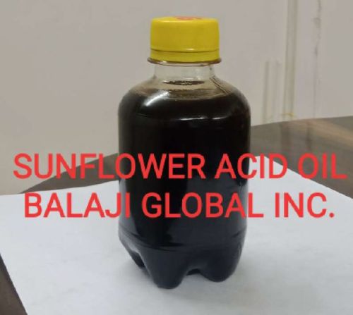 Brown Liquid Refined Sunflower Acid Oil, For Industrial, Packaging Type : Plastic Bottle